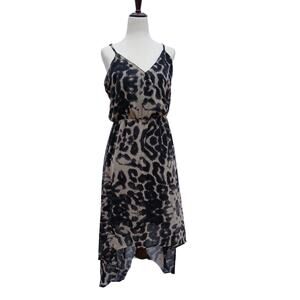 Couture Foxy Jeans Strapless Sun Dress with High Low Hem size Medium